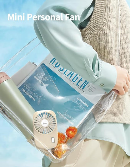 Aluan Handheld Mini Fan Powerful Small Personal Portable Speed Adjustable USB - Image 3