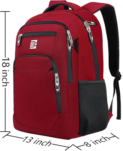 Volher Laptop Backpack, Business Travel Anti Theft Slim Durable Laptops Backpack - Image 3