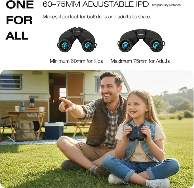Hontry Binoculars for Adults and Kids, 12x25 Compact Binoculars for Bird - Image 6