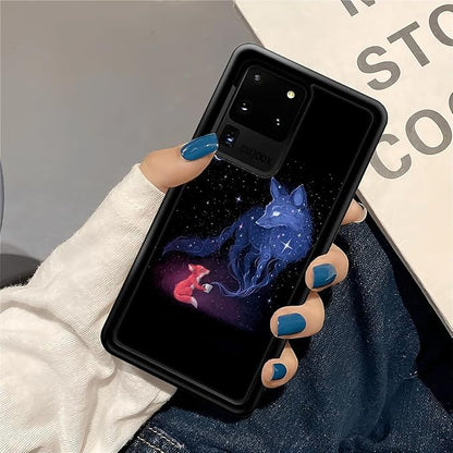 for Samsung Galaxy S20 Ultra Case, Galaxy Fox Wolf Pattern Graphic Design Girl - Image 7