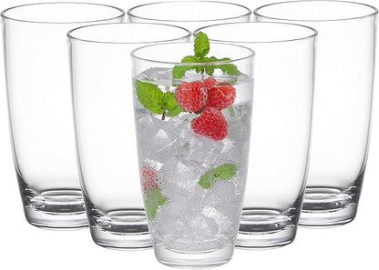 KLIFA- ETON, 20.8 oz, Acrylic Highball Drinking Glasses Set, Iced Tea Cups by KLIFAHome