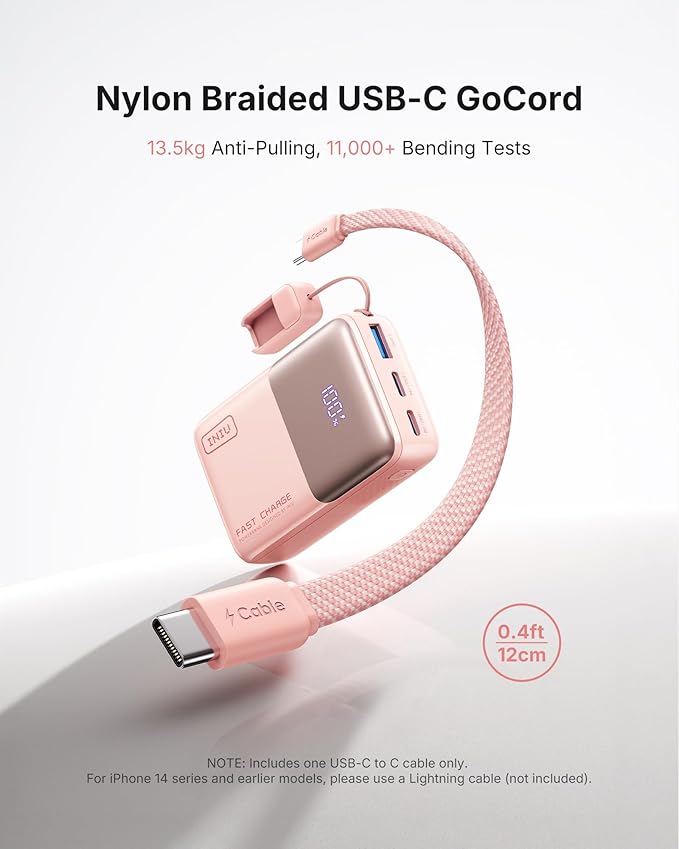 INIU Pocket Size Portable Charger, Ultra Small 10000mAh 45W PD Power Bank - Image 4