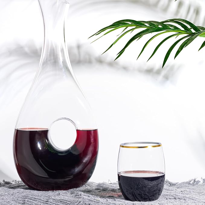 FOCUSLINE 32 Pack 12 OZ Plastic Wine Glasses, Stemless Disposable Wine Cups - Image 8