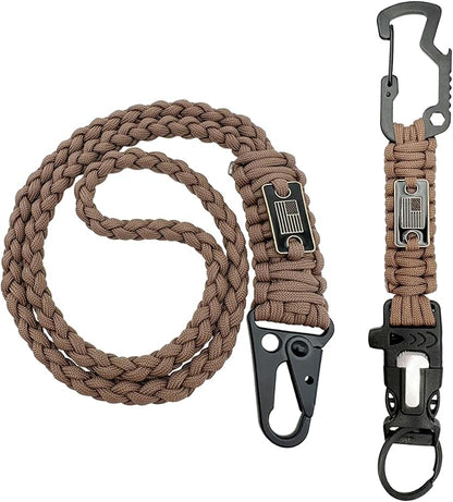 DDOUT Heavy Duty Paracord Lanyard 550 Paracord Braided Keychain - Image 7