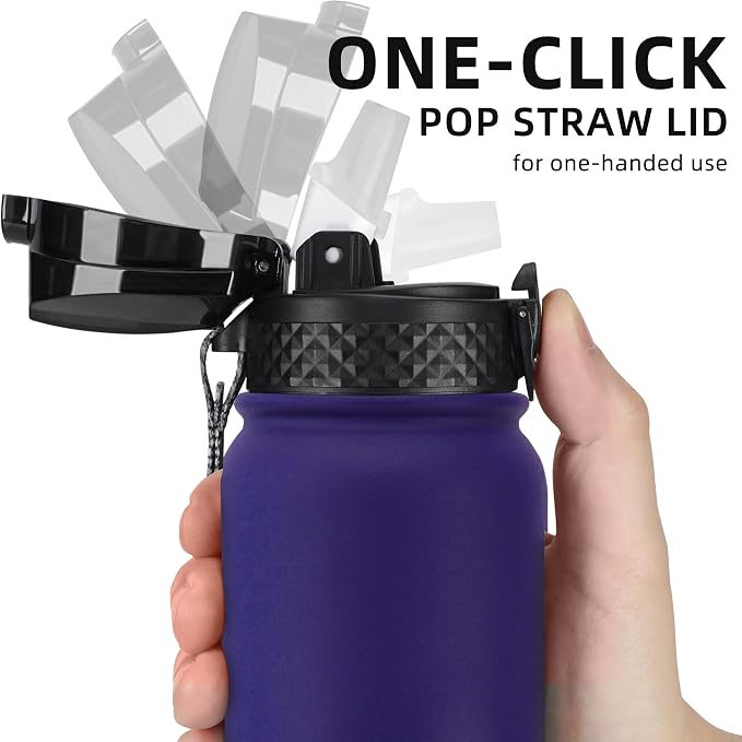 Fanhaw 20 oz Insulated Stainless Steel Water Bottle - Image 2