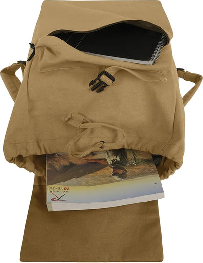 Rothco Canvas Daypack – Heavy-Duty Cotton Canvas Backpack - Image 3