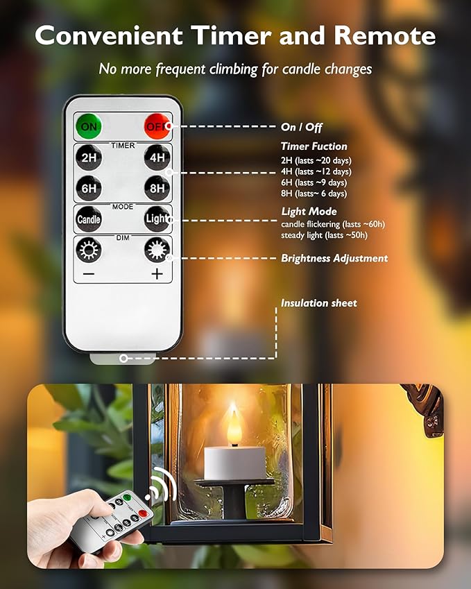 Homemory Rechargeable Tea Lights Flameless Candles - Image 6
