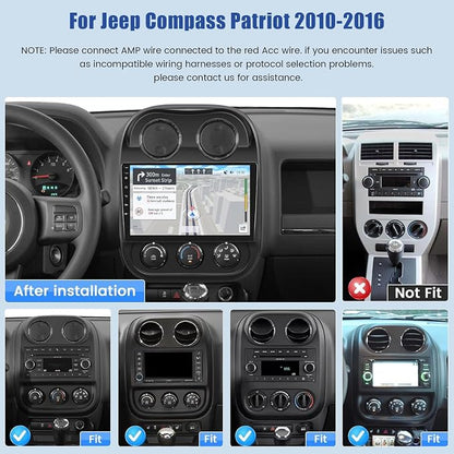 Android 15 Car Radio for Jeep Compass Patriot 2010-2016 - Image 2