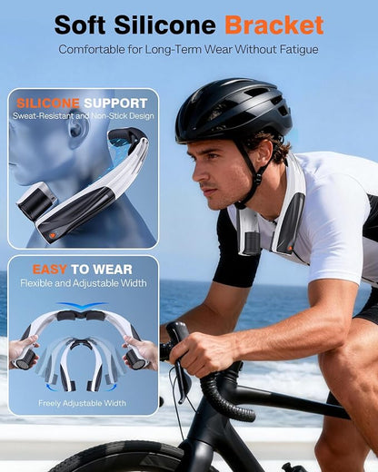Portable Neck Fan - 6000mAh Battery Hands Free Personal Fan - Image 6