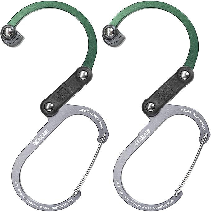 GEAR AID HEROCLIP 360° Swivel Carabiner Gear Clip and Hook by GEARAID
