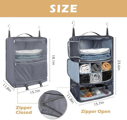 Surblue Hanging Travel Shelves Compression Packing Cube - Image 5