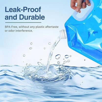 4 Pack 5L BPA Free Collapsible Water Tank Container Portable Lightweight Space - Image 4