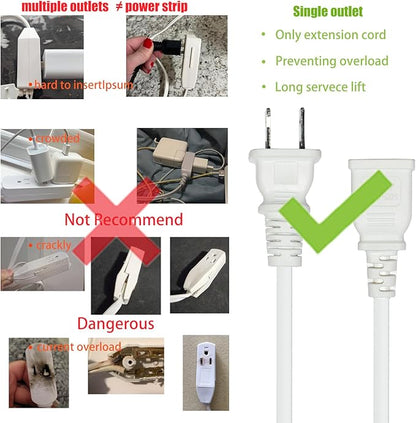Brown Extension Cord 15FT Flat Extension Cord - Image 2