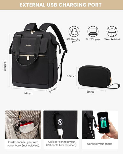 LOVEVOOK 17.3 Inch Laptop Backpack - Image 4