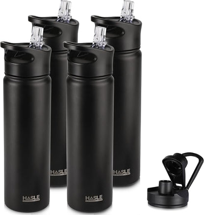HASLE OUTFITTERS Insulated Water Bottle 22 oz Double Wall Stainless Steel Water by HASLEOUTFITTERS