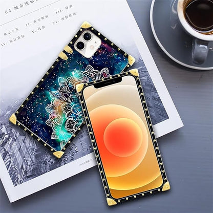Compatible with iPhone 11 Case, Starry Sky Colourful Mandala Luxury Golden - Image 6