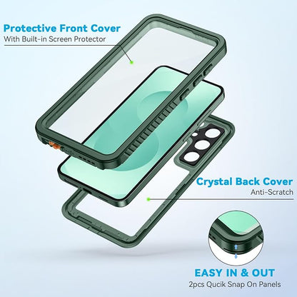Lanhiem for Samsung Galaxy S25 Case, IP68 Waterproof Dustproof, Built-in Screen - Image 4