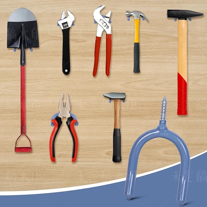 Lian.Ripple.Lian16 Pack Garage Storage System Steel U Hooks - Image 2