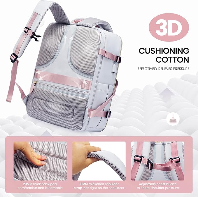 LOVEVOOK Travel Backpack for Women, 40L Carry On Backpack - Image 3