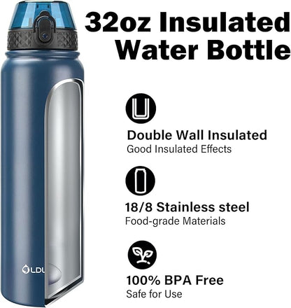 Oldley Insulated Water Bottle 32oz Water Bottles - Image 4
