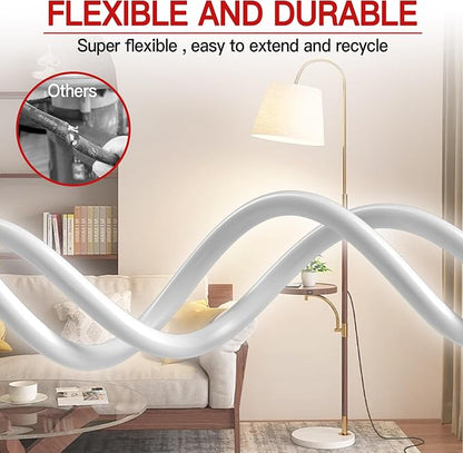 16/3 Short Extension Cord 1 FT 2 Pack, Indoor 3 Prong Power Cable, Suitable - Image 6