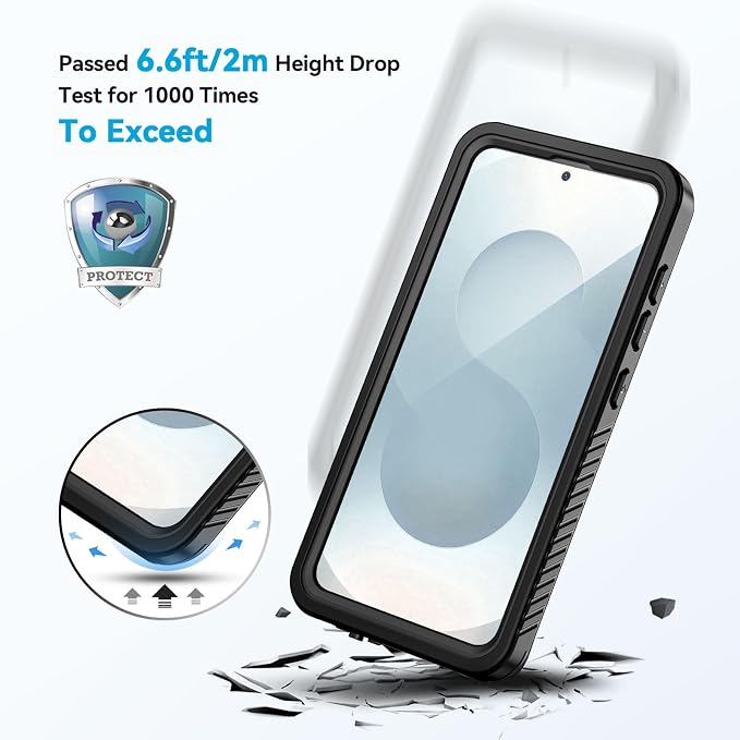 Lanhiem for Samsung Galaxy S25+ Plus Case, IP68 Waterproof Dustproof Case - Image 3