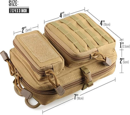 LIVANS Tactical Molle Utility Pouch, EDC Tool Pouch Tactical Phone Pouches Mini - Image 2