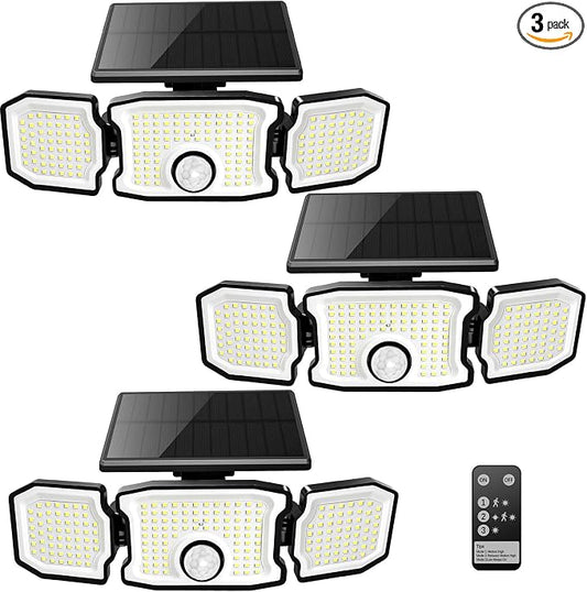 Solar Lights Outdoor Waterproof- 2800LM 200LED Solar Motion Sensor Lights by Unknown