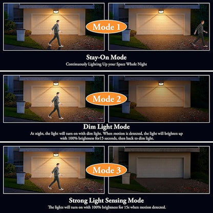 2-Pack Solar Outdoor Lights, Super Bright Solar Powered Motion Sensor Outdoor - Image 3