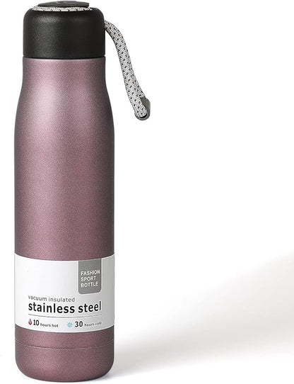 Water Bottle with Portable Lid Metal Vacuum Insulated Stainless Steel | by Dusgut