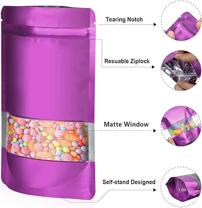 4.7"x7.8" 120pcs Mylar Bags for Food Storage, Smell Proof Bag - Image 3