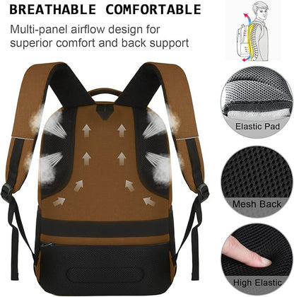 Volher Laptop Backpack, Business Travel Anti Theft Slim Durable Laptops Backpack - Image 5