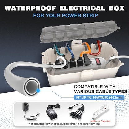 Flemoon Medium Outdoor Electrical Box Waterproof - Image 2