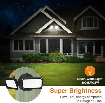 LEPOWER 28W 3000LM ‌LED Security Flood Light‌ ‌Outdoor‌, Switch Controlled - Image 3