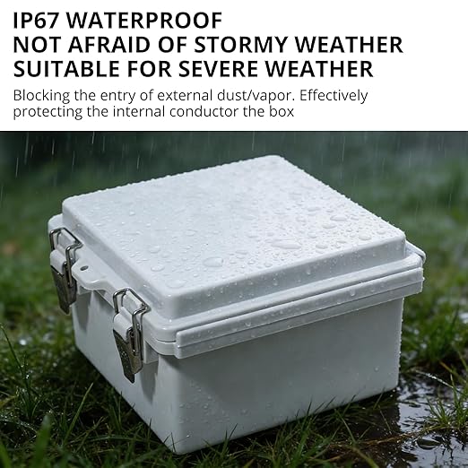 MAKERELE Small Waterproof Electrical Box Outdoor IP67 ABS Plastic Enclosure - Image 5