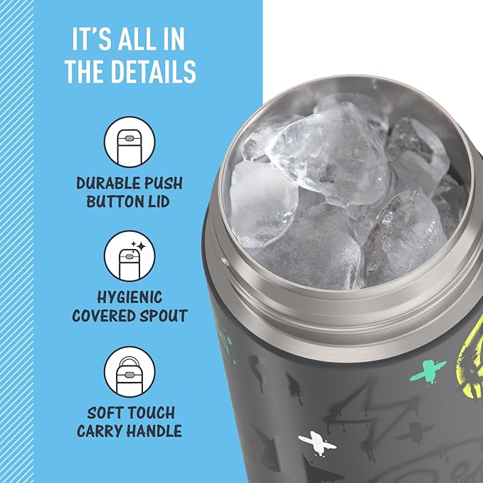 THERMOS FUNTAINER 16 Ounce Stainless Steel Vacuum Insulated Bottle - Image 4