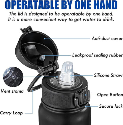 OLDLEY 20 Oz Insulated Stainless Steel Water Bottle - Image 2