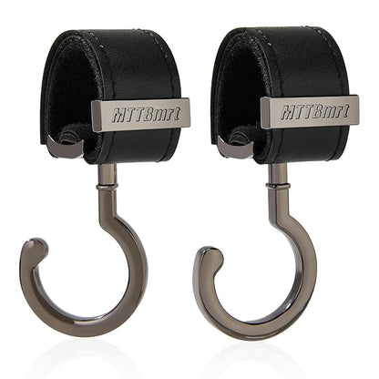 2 Pack Stroller Hooks, Strong Synthetic Leather Hook-and-Loop by MTTBmrt