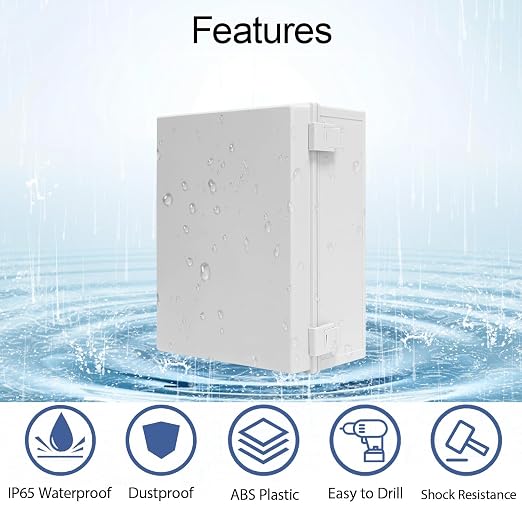Electrical Box, IP65 Waterproof Dustproof ABS Plastic Enclosure, Outdoor and - Image 3