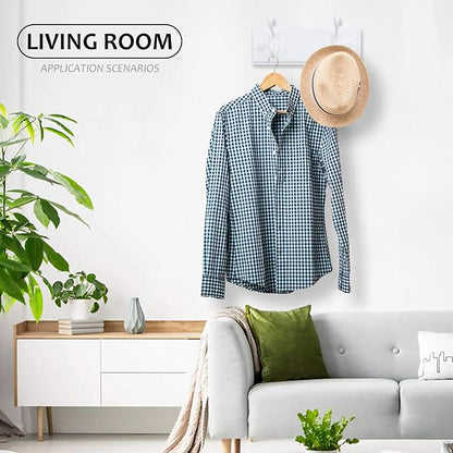 Badiano Wooden Coat Rack, Wall-Mounted Organizer - Image 9