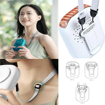 AOCOOLFAN Portable Neck Fan, Mini Small Personal Handheld Fan USB Rechargeable - Image 7