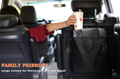 Ginsco New Leak-Proof Travel Car Trash Bag, 3.5 Gallons Large Capacity Hanging - Image 8