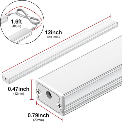 ASOKO Dimmable LED Under Cabinet Lights Warm White 2700K, 24V ETL Listed Plug - Image 4