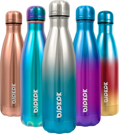 BJPKPK 17oz Insulated Stainless Steel Water Bottles, Sports Water Bottles Keep by BJPKPK