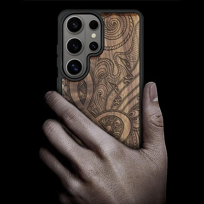Carveit Magnetic Wooden Case for Samsung Galaxy S26 Ultra Case 2026, TPU - Image 2