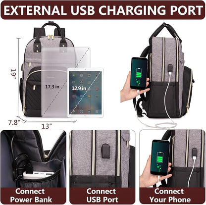 Laptop Backpack for Women Work Bag: College Backpacks 17.3 Inch - Image 4