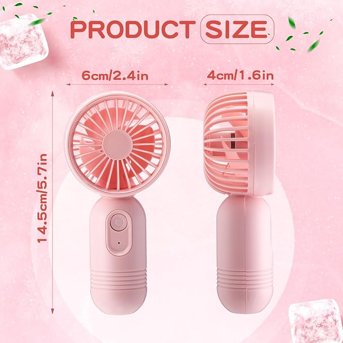 Rossesay 36 Pcs Mini Portable Fan Bulk Cute Handheld Lightweight Small Little - Image 2
