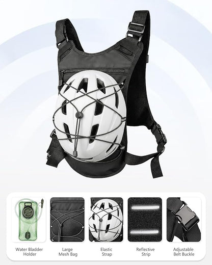 Running Vest with 2L Water Bladder, Lightweight Chest Pack Hydration Backpack - Image 3