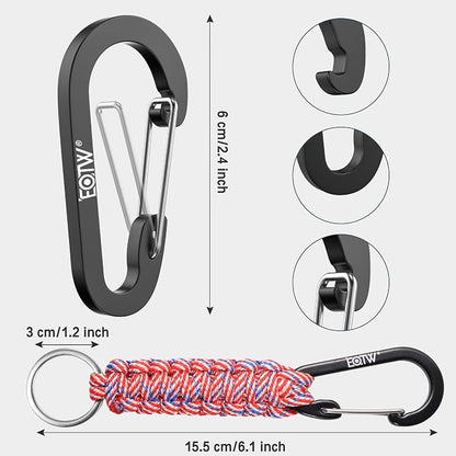 EOTW Paracord Keychain for Men Women Paracord Carabiner Backpack Keychain - Image 8