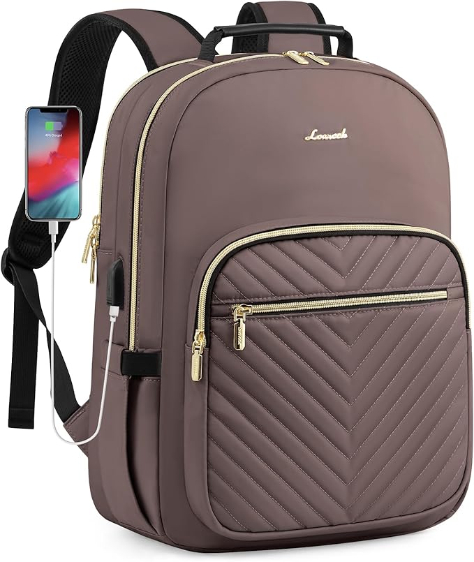 LOVEVOOK Laptop Backpack for Women, Large Capacity Travel Computer Work Bag by LOVEVOOK